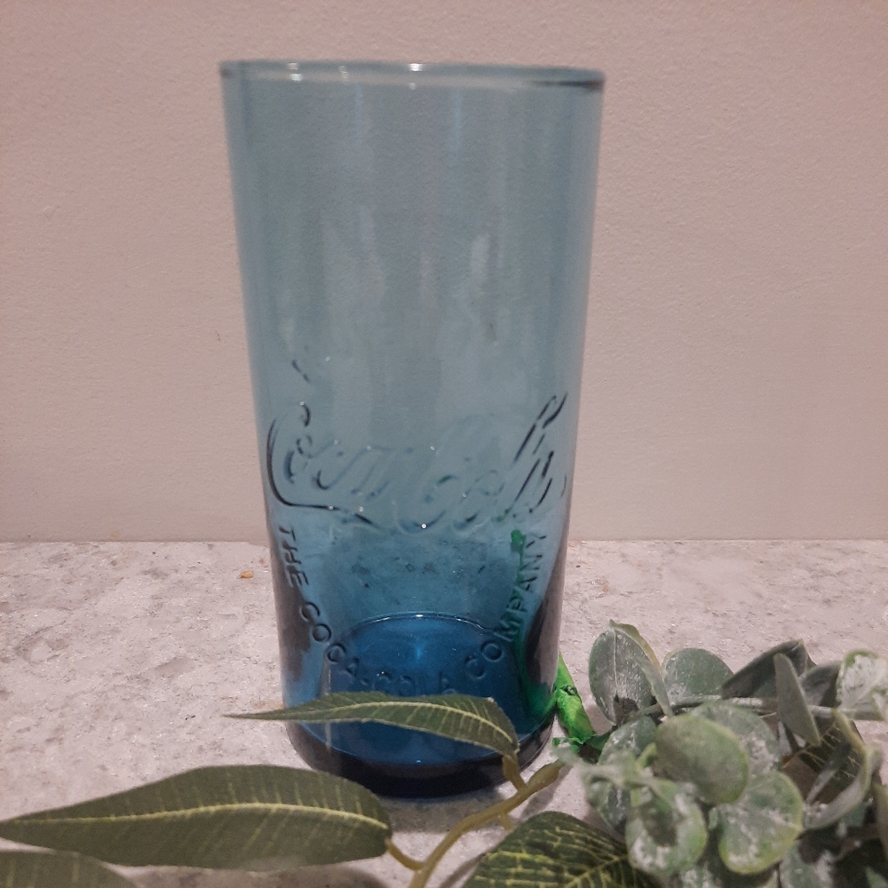 McDonald's Coca-Cola Light Blue Limited Edition Collectible Glass Tumbler ~ 2016